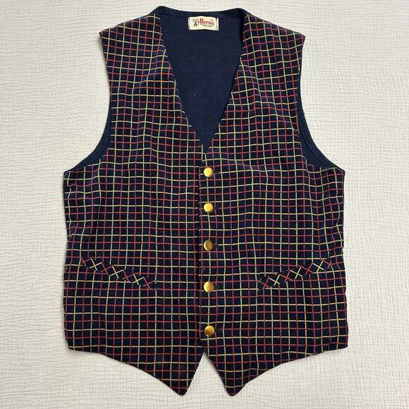 Bud Berma Other - Vintage Bud Berma Originals Plaid Corduroy Vest